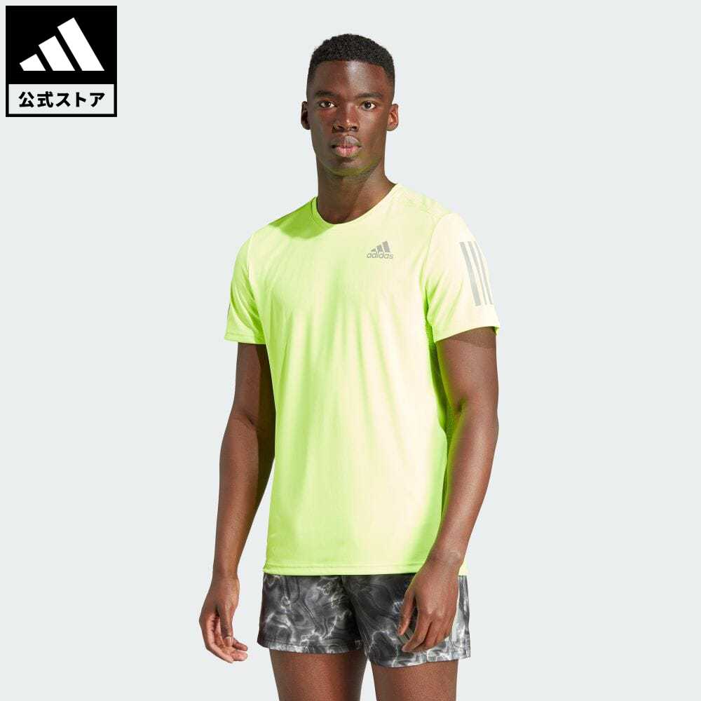 【20 OFFクーポン対象 5/9 10:00〜5/13 23:59】【公式】アディダス adidas 返品可 ランニング オウン ザ ラン 半袖Tシャツ メンズ ウェア 服 トップス Tシャツ 緑 グリーン IM2532 ランニングウェア 半袖