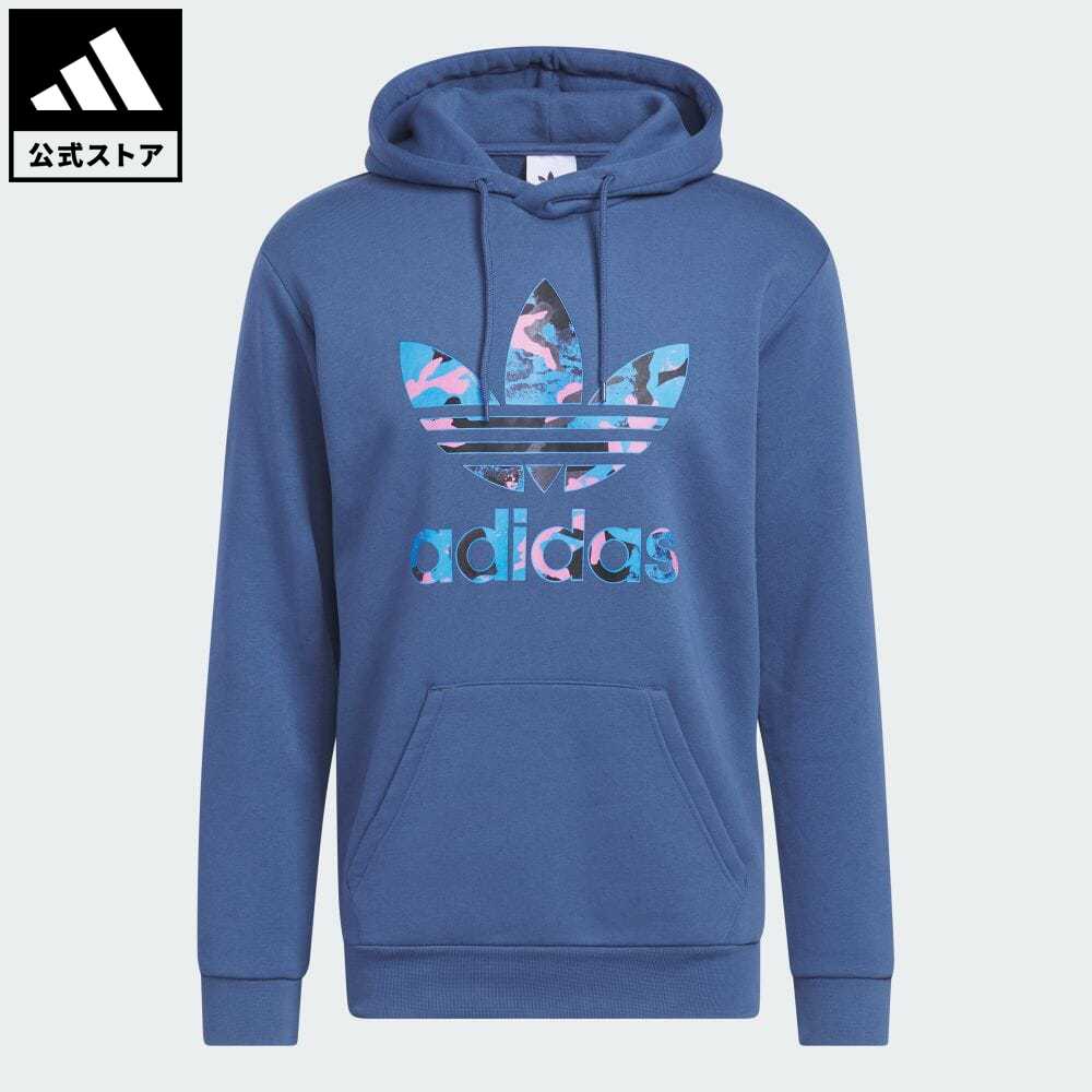 【50%OFF 6/4-6/11】【公式】アディダス adidas 返品可 カモシリーズ インフィル パーカー オリジナルス メンズ ウェア・服 トップス パーカー(フーディー) スウェット（トレーナー） 青 ブルー HK2802 トレーナーのサムネイル
