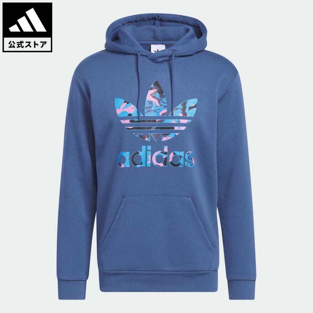 【公式】アディダス adidas 返品可 カモシリーズ インフィル パーカー オリジナルス メンズ ウェア 服 トップス パーカー(フーディー) スウェット（トレーナー） 青 ブルー HK2802 トレーナー