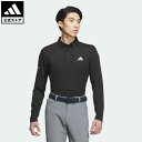 【公式】アディダス adidas 返品可 ゴルフ BOSモチーフ ストレッチ 長袖ボタンダウンシャツ メンズ ウェア 服 トップス ポロシャツ 黒 ブラック HY0928