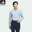 【公式】アディダス adidas 返品可 ゴルフ BOSモチーフ ストレッチ 長袖ボタンダウンシャツ メンズ ウェア・服 トップス ポロシャツ 青 ブルー HY0930