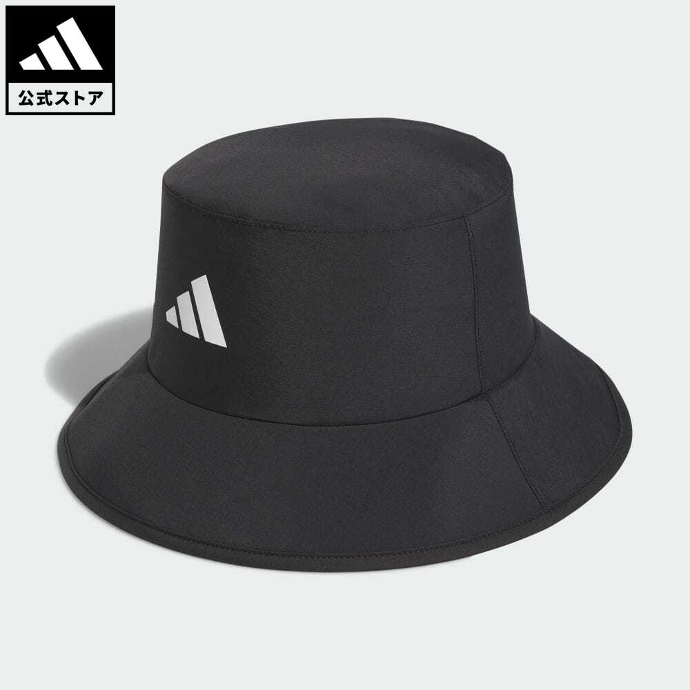 【公式】アディダス adidas 返品可 ゴルフ RAIN. RDY ハット メンズ アクセサリー 帽子 バケットハット 黒 ブラック HY6026のサムネイル