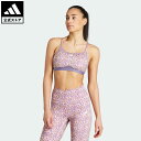 【公式】アディダス adidas 返品可 ジム トレーニング Aeroreactトレーニング ライトサポート ブラ フローラルプリント レディース ウェア 服 トップス スポーツブラ スポブラ 紫 パープル HZ8615