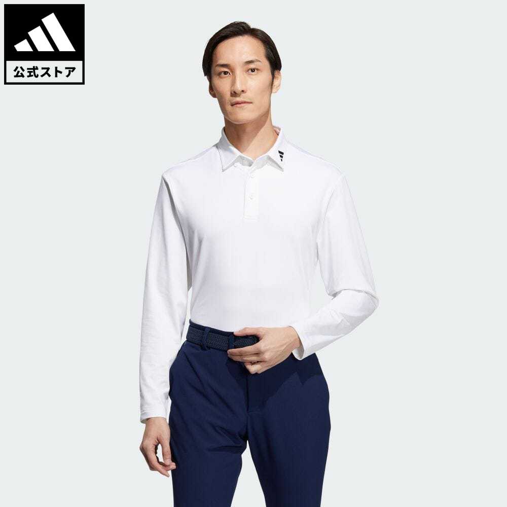 【公式】アディダス adidas 返品可 ゴルフ ソリッド ストレッチ 長袖ボタンダウンシャツ メンズ ウェア 服 トップス ポロシャツ 白 ホワイト IA2698 fd24