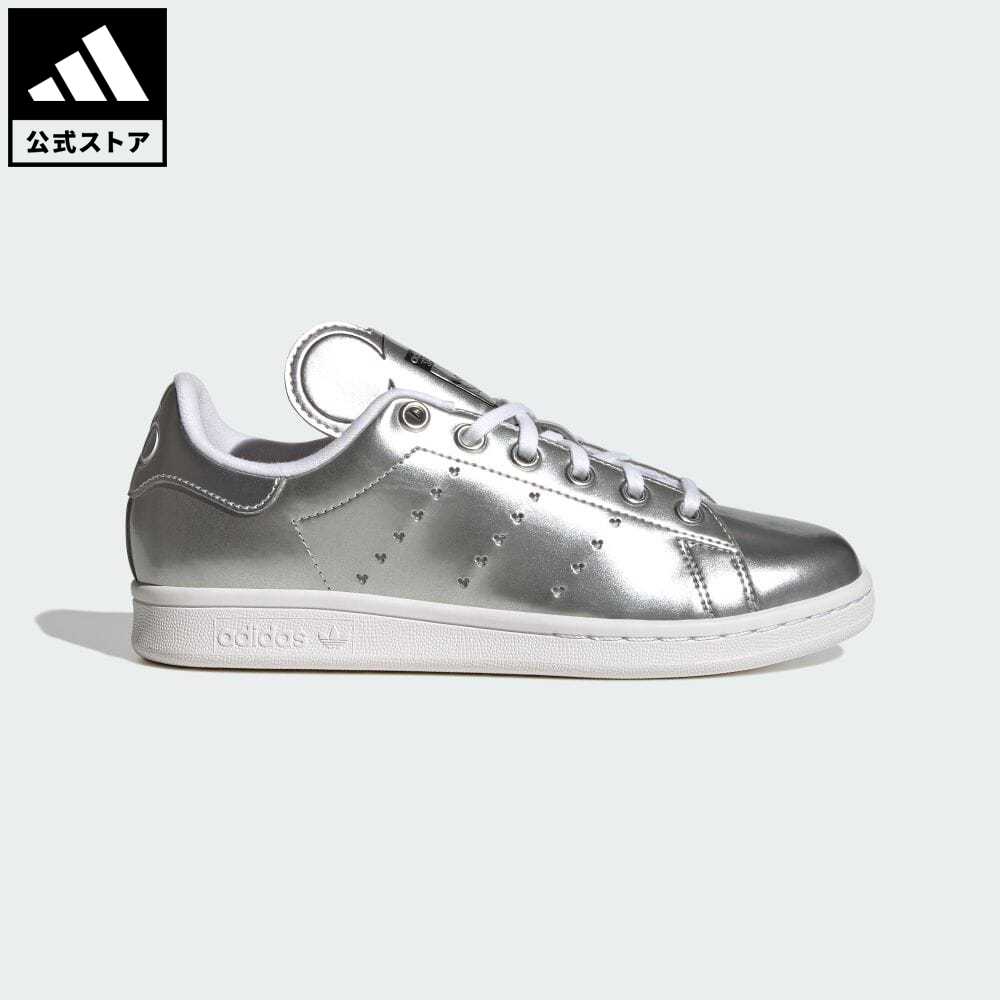 楽天adidas Online Shop 楽天市場店【公式】アディダス adidas 返品可 アディダス オリジナルス × ディズニー ミッキー スタンスミス / adidas Originals × Disney Mickey Stan Smith オリジナルス レディース シューズ・靴 スニーカー シルバー ID7187 ローカット p0517