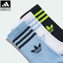 楽天adidas Online Shop 楽天市場店【公式】アディダス adidas 返品可 クルーソックス 3足組 オリジナルス メンズ レディース アクセサリー ソックス・靴下 クルーソックス 黒 ブラック II3362