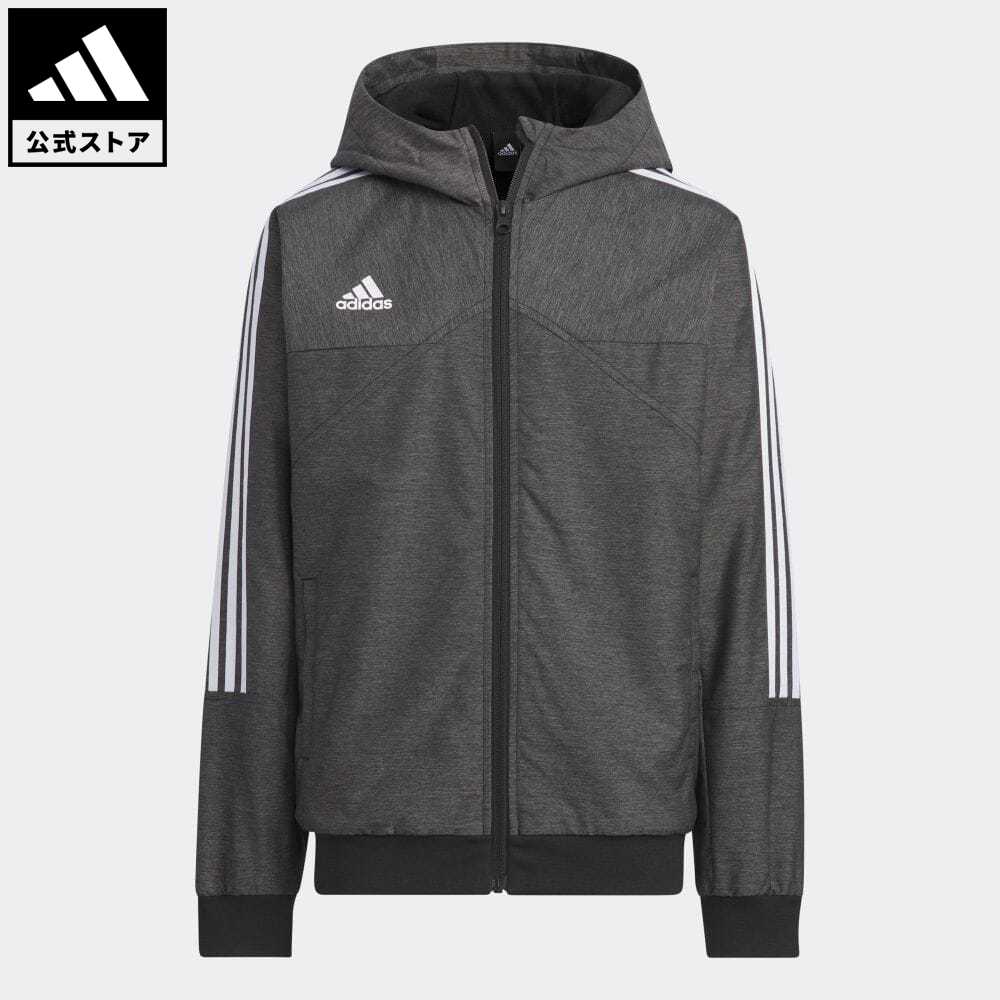 楽天adidas Online Shop 楽天市場店【20％OFFクーポン対象 5/9 10:00〜5/13 23:59】【公式】アディダス adidas 返品可 ティロ WIND. RDY デニムルック ウーブン レギュラーフィット ウインドブレーカージャケット スポーツウェア キッズ／子供用 ウェア・服 アウター ジャケット ジャージ 黒 ブラック IK7379 上