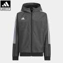 【公式】アディダス adidas 返品可 ティロ WIND. RDY デニムルック ウーブン レギュラーフィット ウインドブレーカージャケット スポーツウェア キッズ／子供用 ウェア 服 アウター ジャケット ジャージ 黒 ブラック IK7379 上着