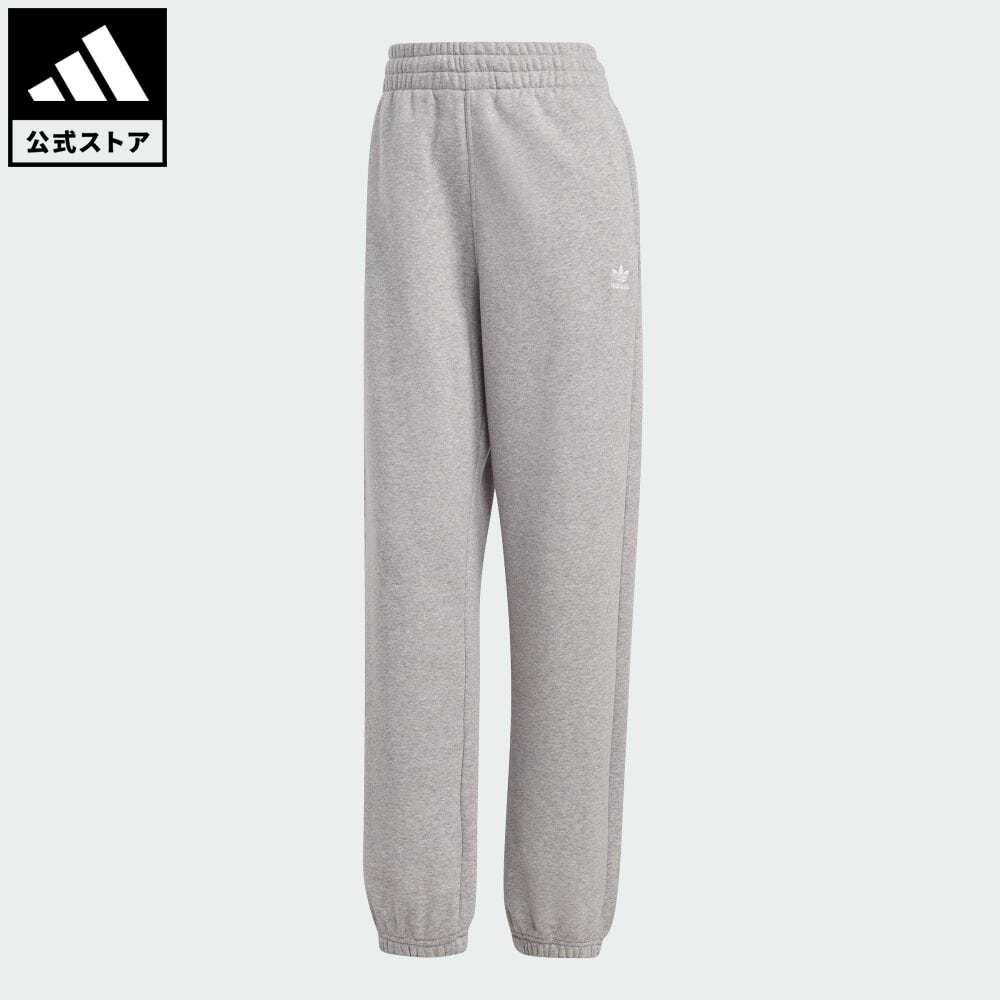 【20 OFFクーポン対象 5/17 10:00〜5/20 23:59】【公式】アディダス adidas 返品可 エッセンシャルズ フリースジョガー オリジナルス レディース ウェア 服 ボトムス スウェット（トレーナー） パンツ グレー IA6432 スウェット p0517