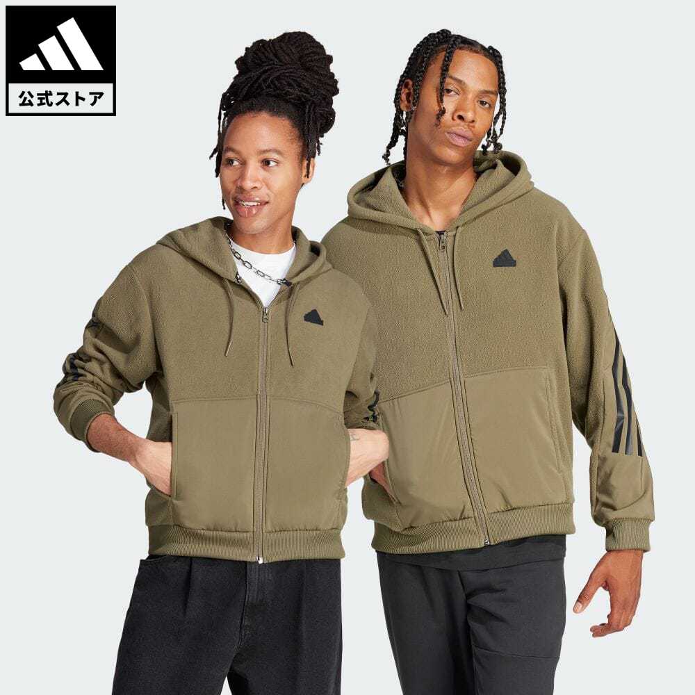 【20 OFFクーポン対象 5/9 10:00〜5/13 23:59】【公式】アディダス adidas 返品可 フューチャー アイコン スリーストライプス パーカー スポーツウェア メンズ ウェア 服 トップス パーカー(フーディー) ジャージ 緑 グリーン IJ8861 トレーナー