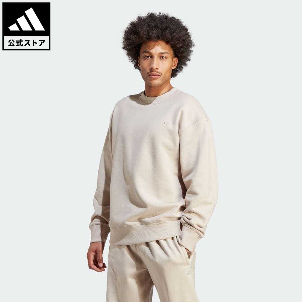 アディダス トレーナー メンズ 【公式】アディダス adidas 返品可 アディカラー コンテンポ クルーネック フレンチテリースウェット オリジナルス メンズ ウェア・服 トップス スウェット（トレーナー） ベージュ IM4397