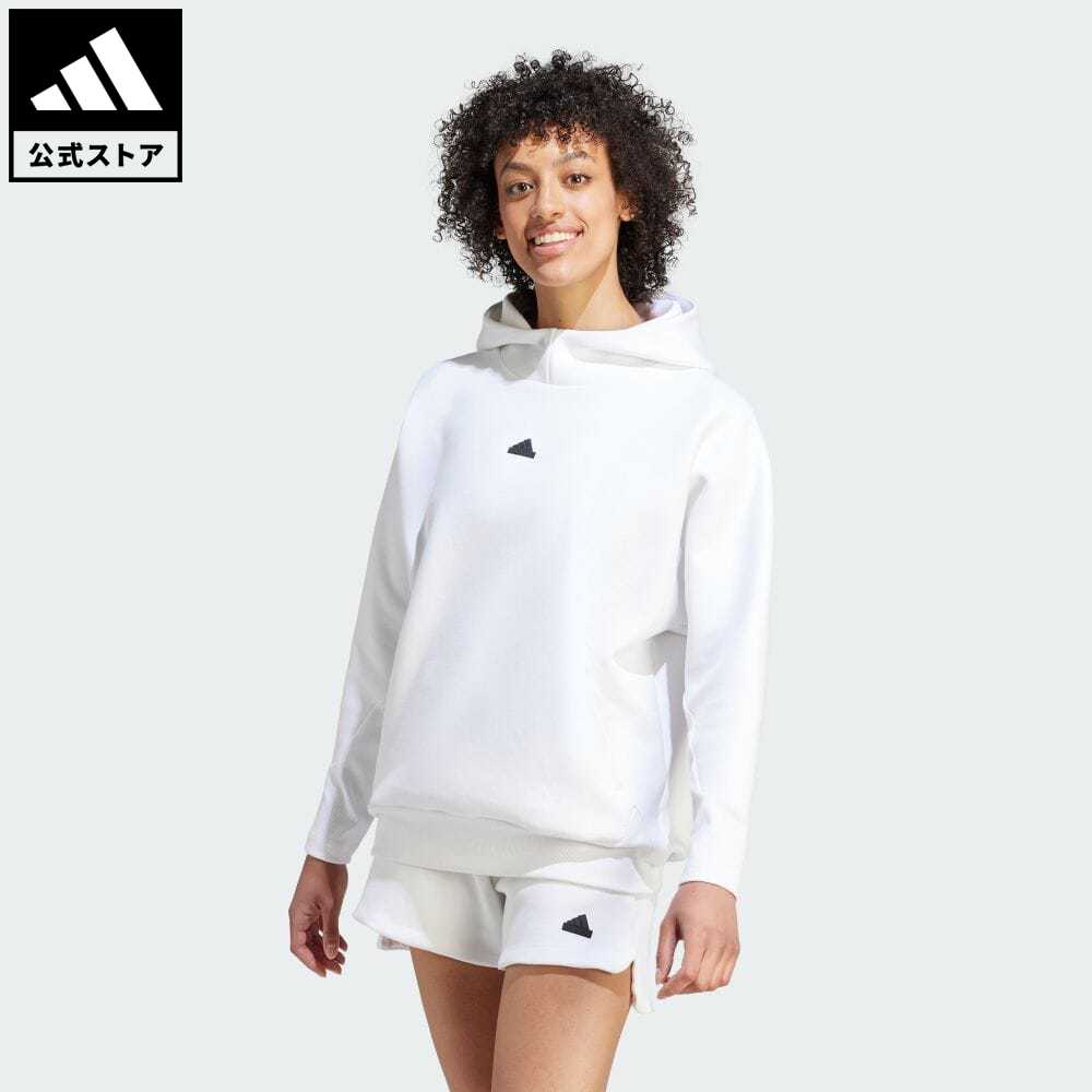 【公式】アディダス adidas 返品可 adidas Z.N.E. オーバーヘッド パーカー スポーツウェア レディース ウェア・服 トップス パーカー(フーディー) スウェット（トレーナー） 白 ホワイト IN5125 トレーナーのサムネイル