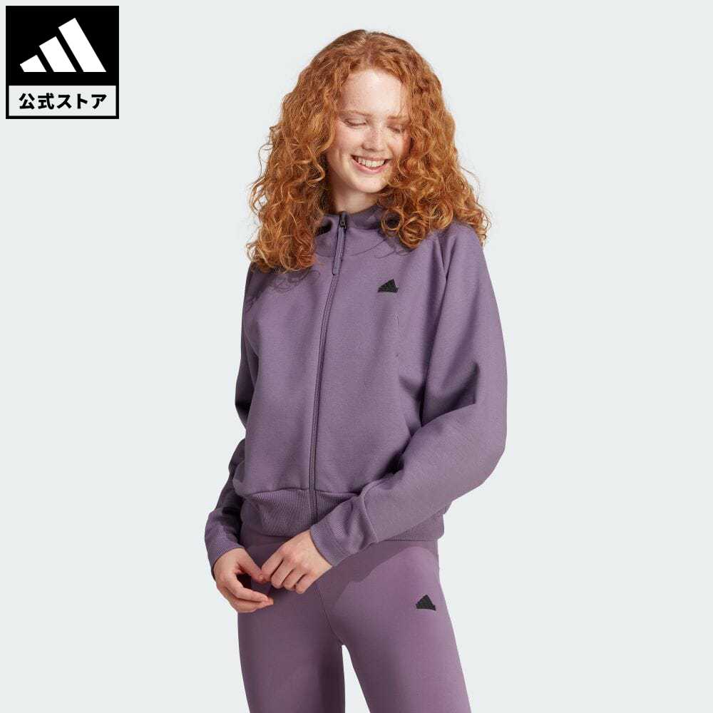 【30%OFF 3/4-3/11】 【公式】アディダス adidas 返品可 adidas Z.N.E. フルジップパーカー スポーツウェア レディース ウェア・服 トップス パーカー(フーディー) ジャージ 紫 パープル IN5132 トレーナー p0304のサムネイル