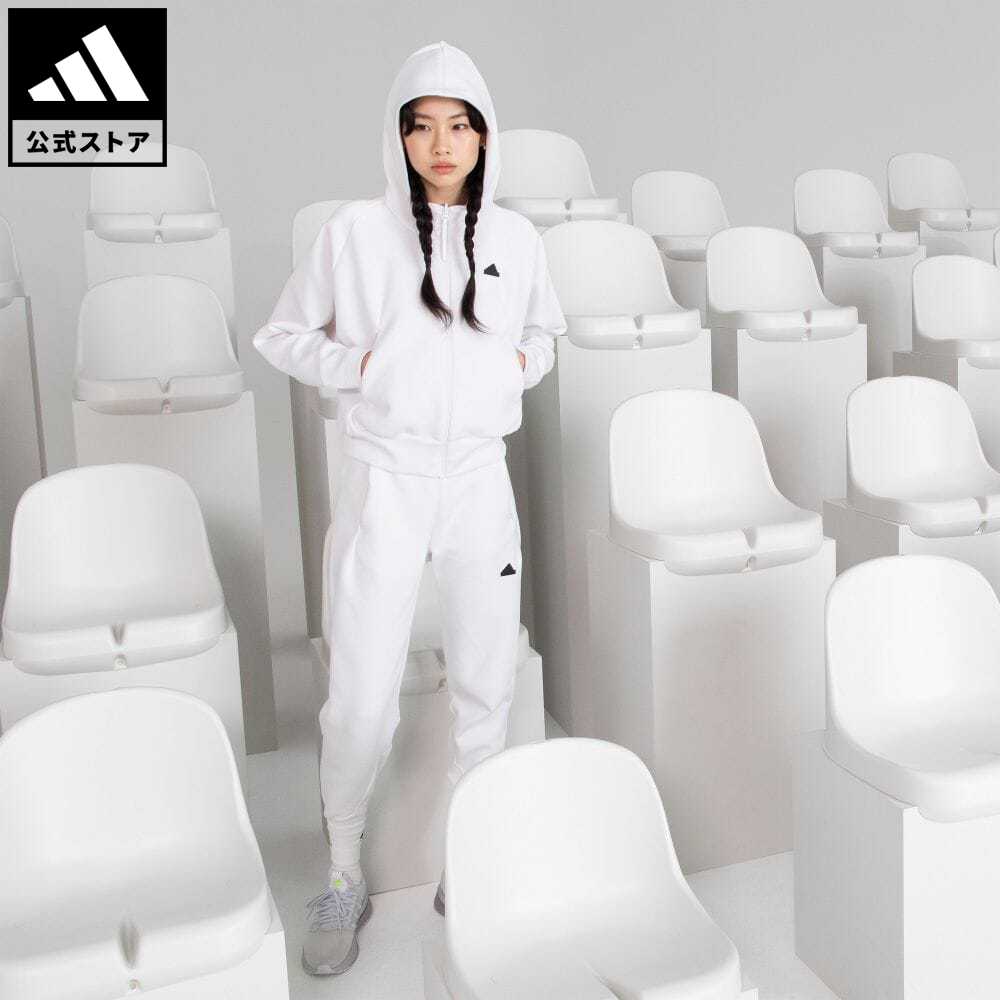 アディダス 【20%OFF 6/4-6/11】【公式】アディダス adidas 返品可 adidas Z.N.E. フルジップパーカー スポーツウェア レディース ウェア・服 トップス パーカー(フーディー) ジャージ 白 ホワイト IN5133 トレーナー p0604