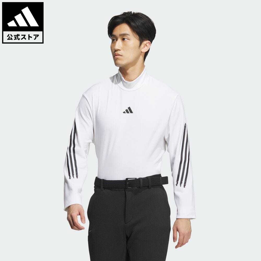 【公式】アディダス adidas 返品可 ゴルフ COLD.RDY モックネック 長袖シャツ メンズ ウェア 服 トップス ポロシャツ 白 ホワイト IT6873 iwagu