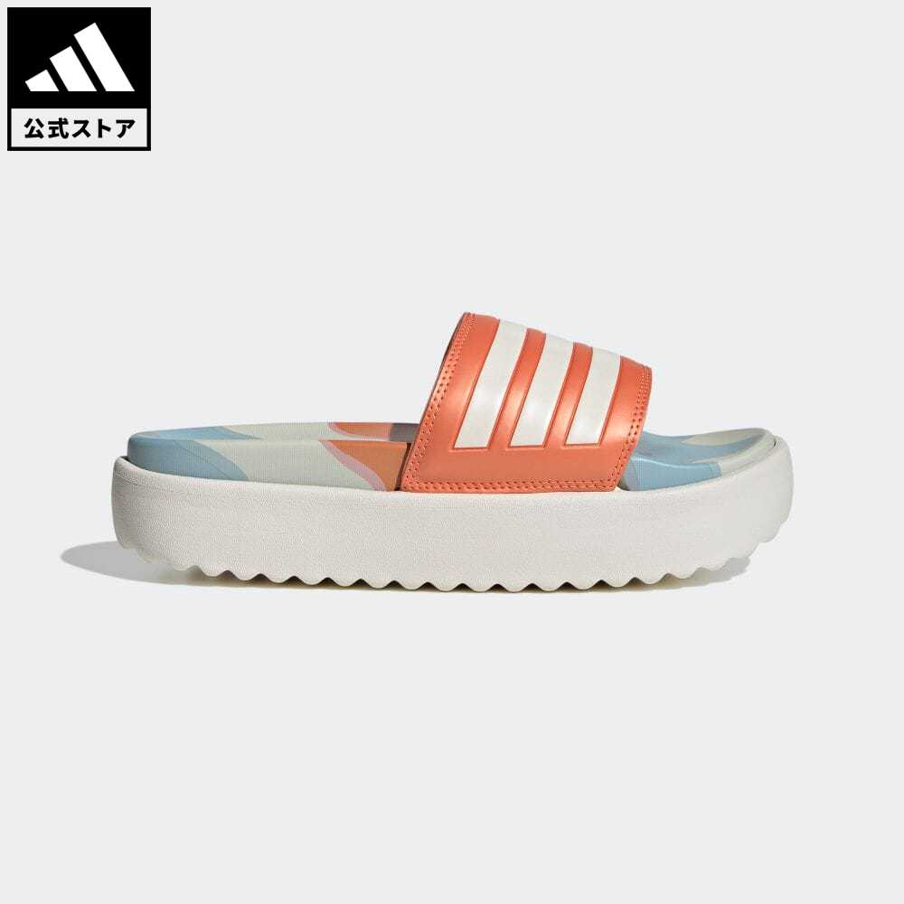 【公式】アディダス adidas 返品可 adidas × マリメッコ アクアレッタ オーシャン クロッグ / adidas × Marimekko Aqualette Ocean Clogs スポーツウェア レディース シューズ・靴 サンダル Slide / スライド 白 ホワイト HP6730 es23fwのサムネイル