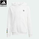 【公式】アディダス adidas 返品可 アディダス オリジナルス × ハローキティ パーカー オリジナルス キッズ／子供用 ウェア 服 トップス パーカー(フーディー) スウェット（トレーナー） 白 ホワイト II0825 トレーナー