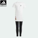 アディダス adidas 返品可 アディダス オリジナルス × ハローキティ Tシャツワンピースセット オリジナルス キッズ／子供用 ウェア・服 セットアップ 白 ホワイト II0853 上下