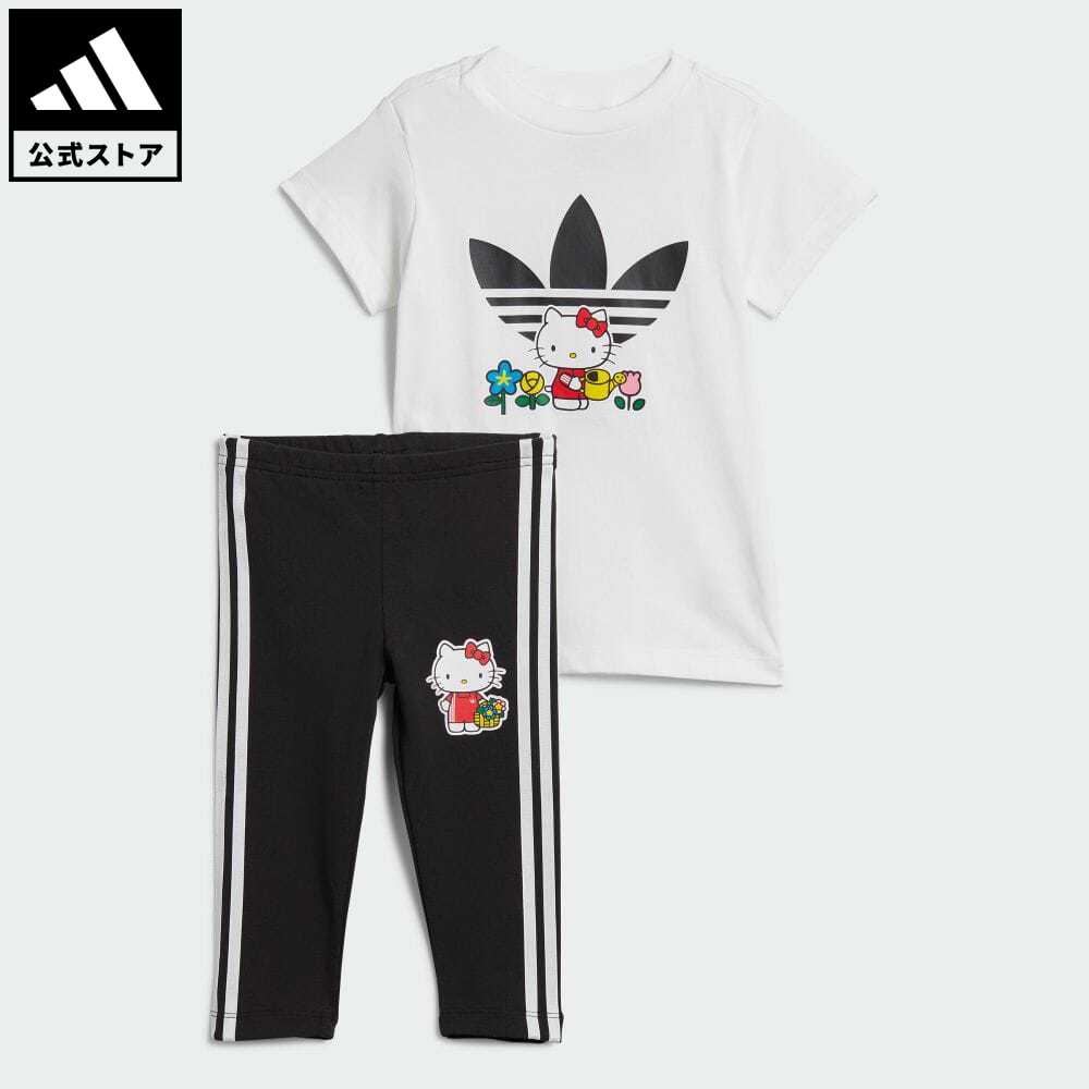 【20%OFFクーポン対象 5/9 10:00〜5/13 23:59】【公式】アディダス adidas 返品可 アディダス オリジナルス ハローキティ Tシャツワンピースセット オリジナルス キッズ／子供用 ウェア・服 セ…