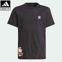 【公式】アディダス adidas 返品可 アディダス オリジナルス × ハローキティ SST 半袖Tシャツ オリジナルス キッズ／子供用 ウェア 服 トップス Tシャツ 黒 ブラック II0858 半袖