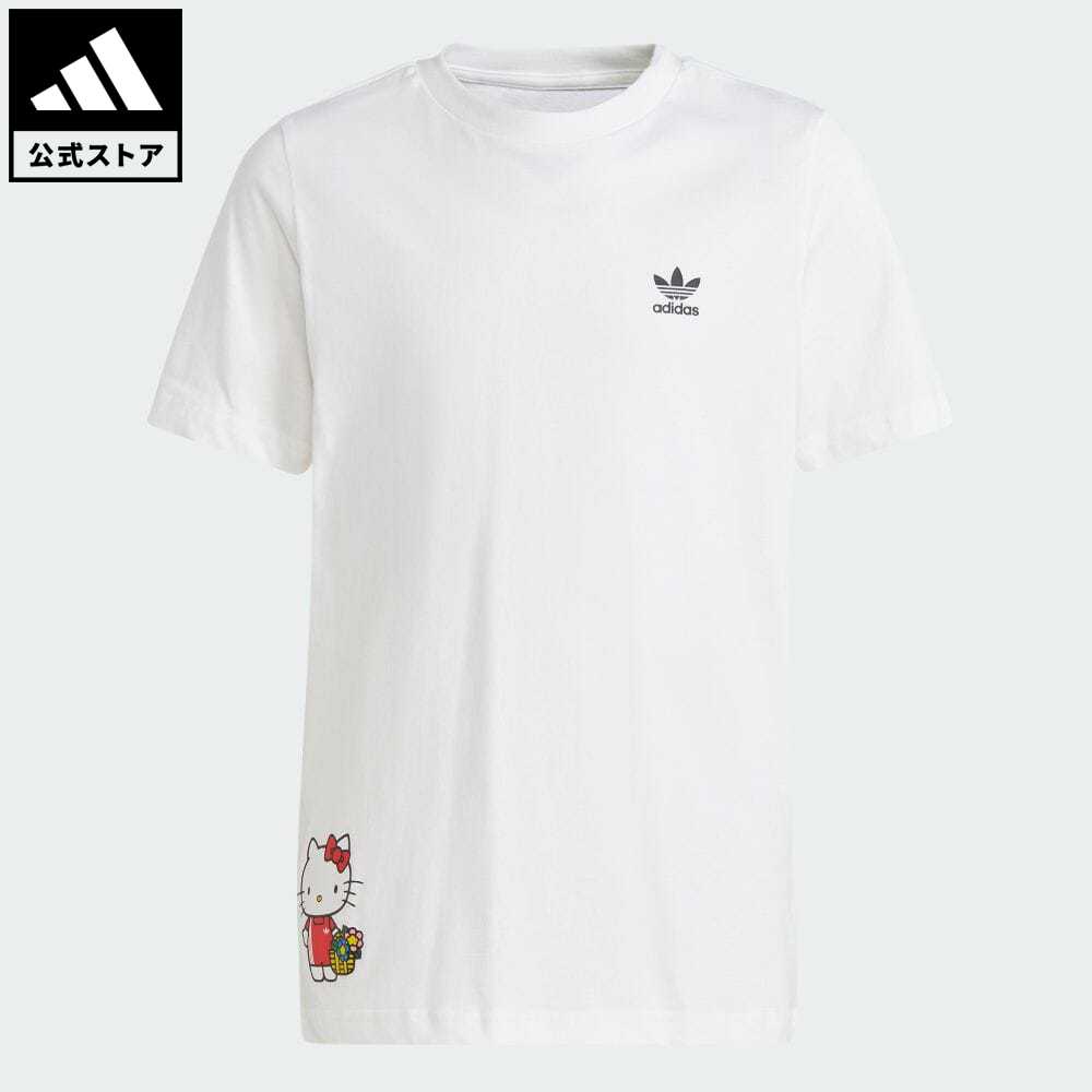 【公式】アディダス adidas 返品可 アディダス オリジナルス × ハローキティ SST 半袖Tシャツ オリジナルス キッズ／子供用 ウェア・服 トップス Tシャツ 白 ホワイト IM2256 半袖のサムネイル