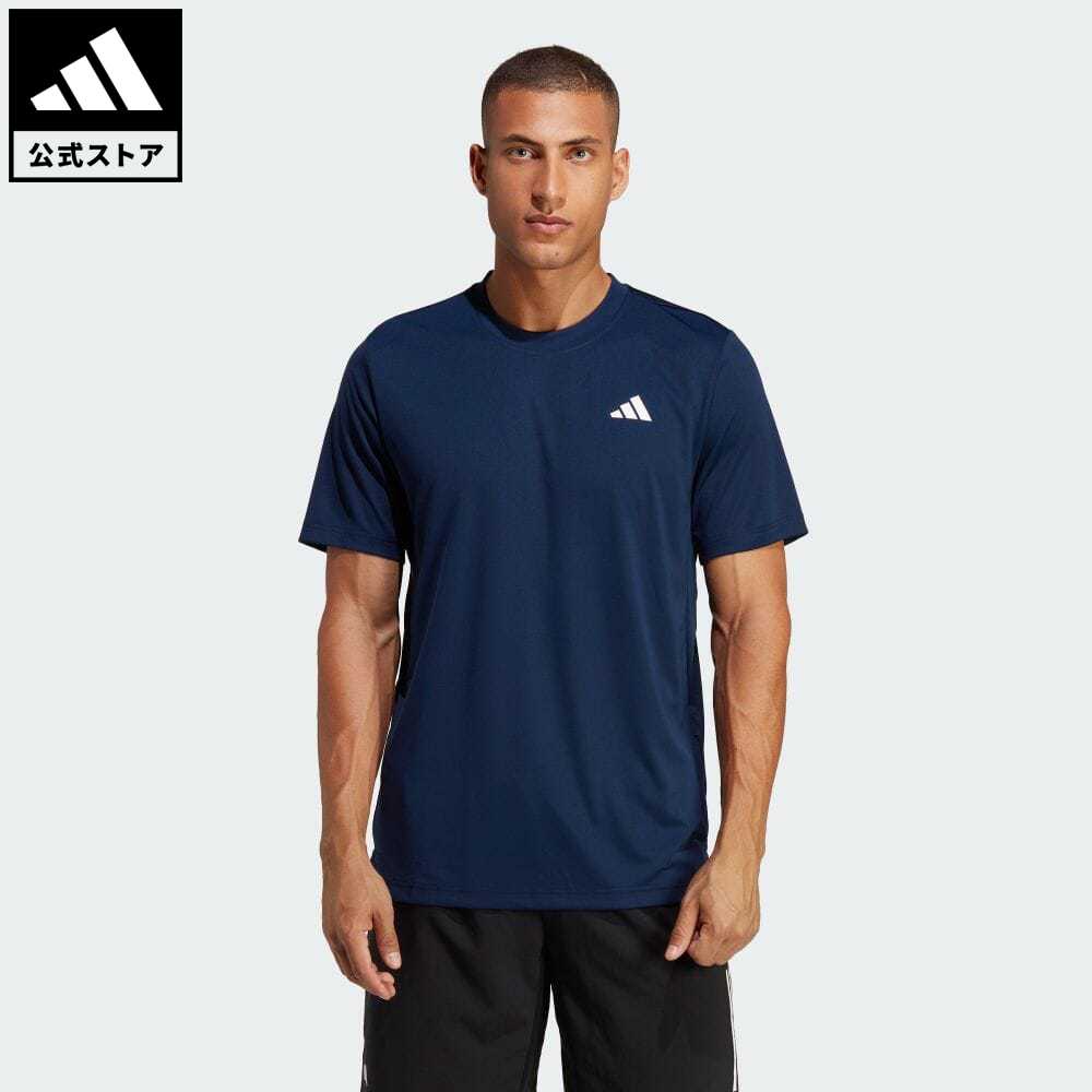 【公式】アディダス adidas 返品可 テニス クラブ テニス 半袖Tシャツ メンズ ウェア・服 トップス Tシャツ 青 ブルー HS3274 半袖