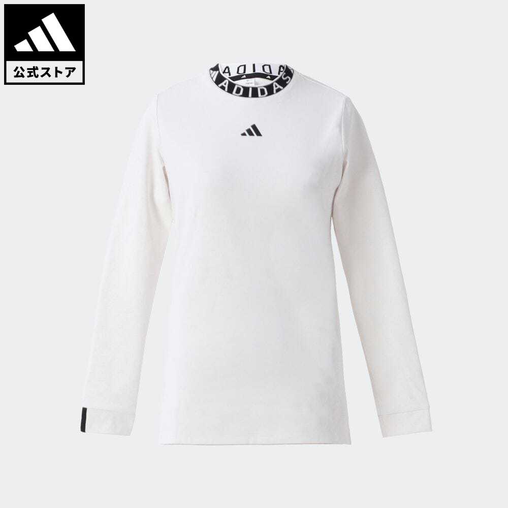 【公式】アディダス adidas 返品可 ゴルフ COLD. RDY ジャカード モックネック L/Sストレッチシャツ レディース ウェア・服 トップス ポロシャツ 白 ホワイト HY0923