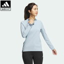 【公式】アディダス adidas 返品可 ゴルフ COLD. RDY ジャカード モックネック L/Sストレッチシャツ レディース ウェア・服 トップス ポロシャツ 青 ブルー HY0926