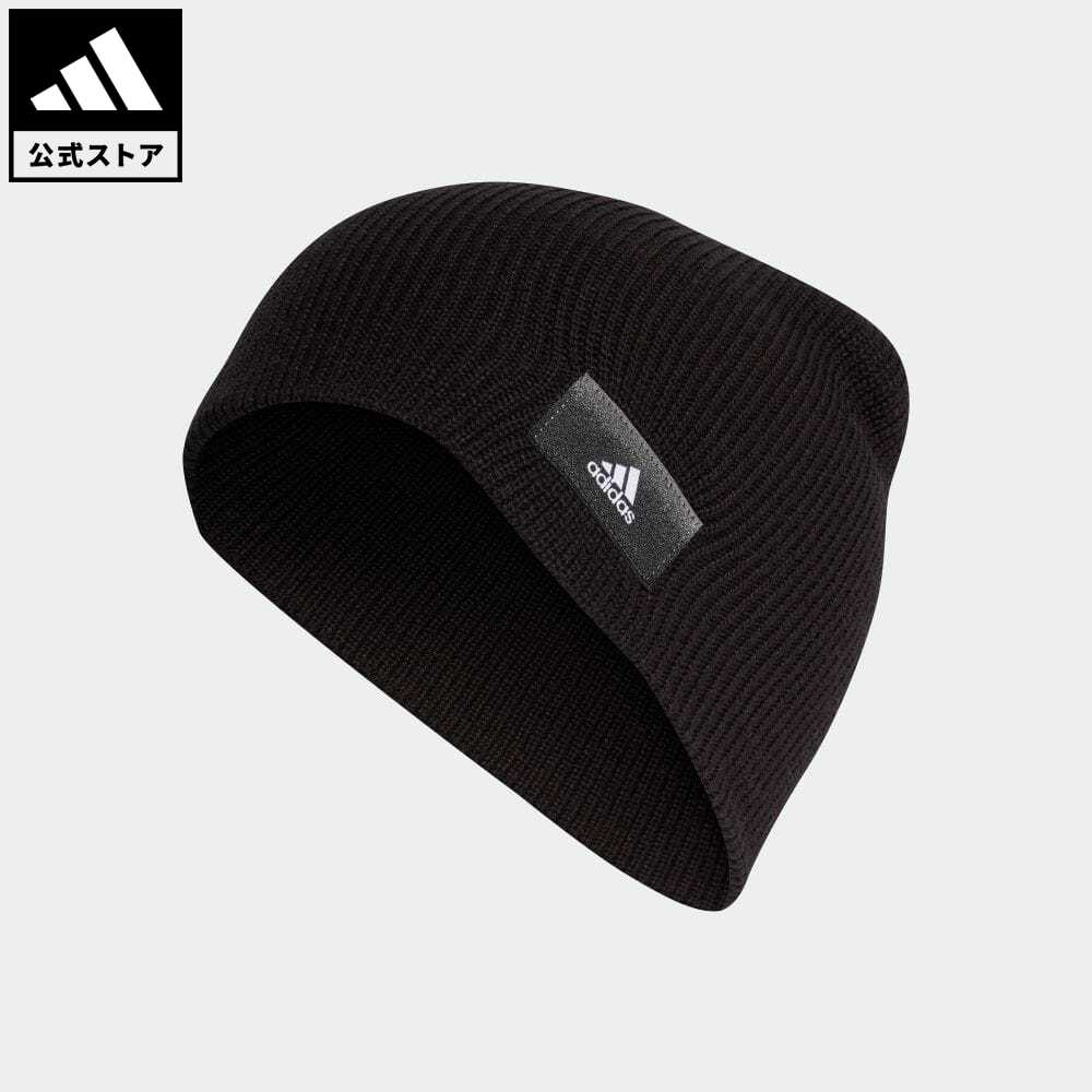 楽天adidas Online Shop 楽天市場店【公式】アディダス adidas 返品可 エッセンシャルズ ビーニー メンズ レディース アクセサリー 帽子 ニット帽/ビーニー 黒 ブラック IB2655