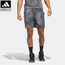 【公式】アディダス adidas 返品可 バスケットボール レジェンド 総柄プリント ショーツ メンズ ウェア・服 ボトムス ハーフパンツ 黒 ブラック IC2470