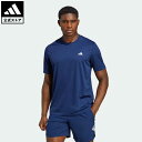 アディダス adidas 返品可 ジム・トレーニング AEROREADY デザインド フォー ムーブメント 半袖Tシャツ メンズ ウェア・服 トップス Tシャツ 青 ブルー IC7271 半袖