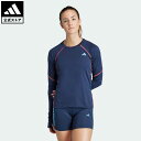 【公式】アディダス adidas 返品可 ランニング アディゼロ ランニング 長袖Tシャツ レディース ウェア 服 トップス Tシャツ 青 ブルー IK6548 ランニングウェア ロンt