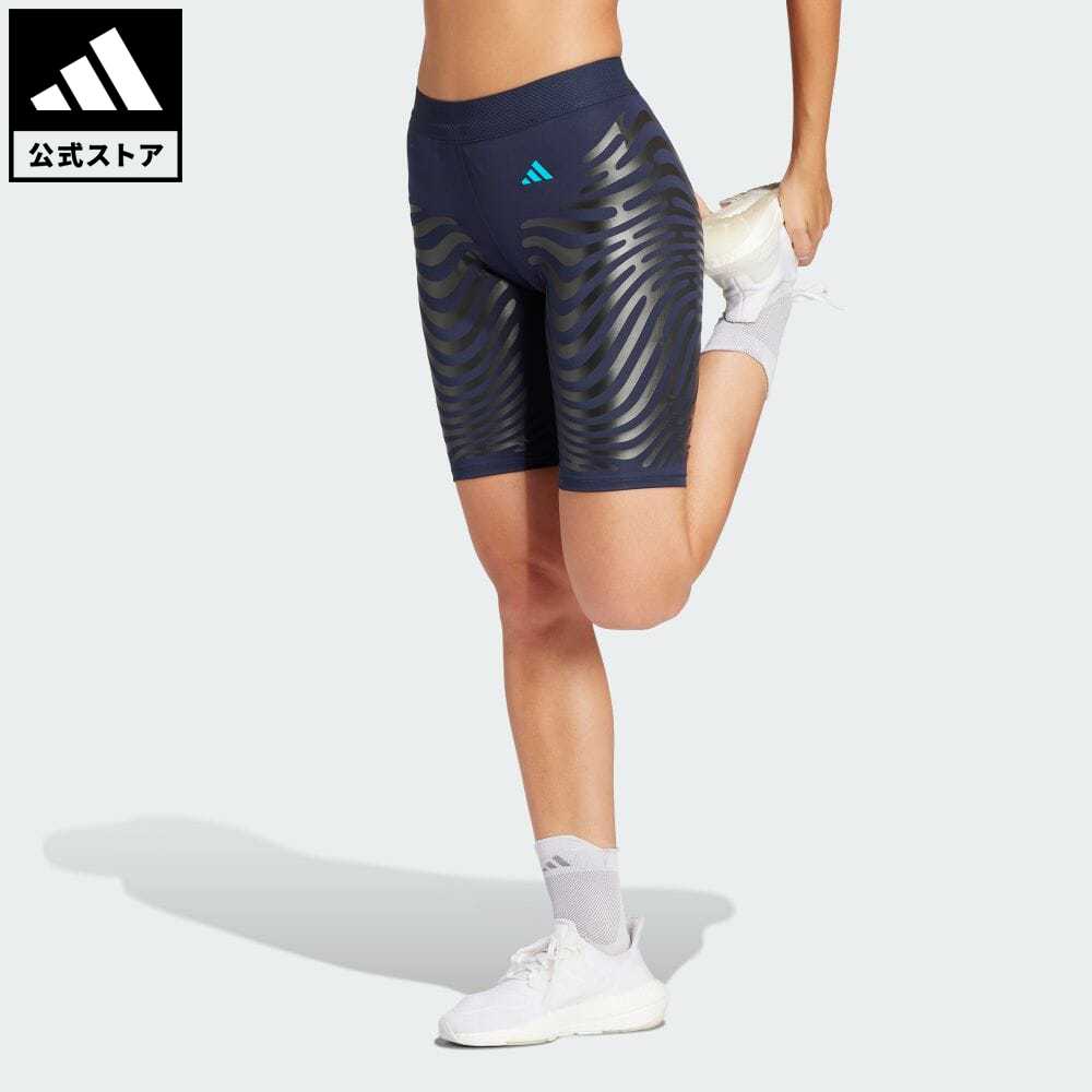 アディダス 【公式】アディダス adidas 返品可 ランニング アディゼロ コントロール ランニングショートレギンス レディース ウェア・服 ボトムス タイツ・レギンス 青 ブルー IM4162 ランニングウェア スポーツウェア レギンス