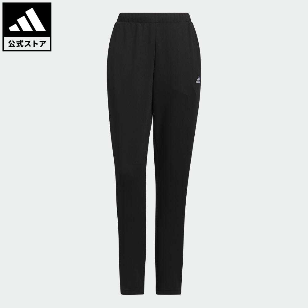 【公式】アディダス adidas 返品可 シーズナル スポーツウェア スリーストライプス レギュラーフィット ダブルニット トラックパンツ スポーツウェア レディース ウェア・服 ボトムス パンツ 黒 ブラック IT6082