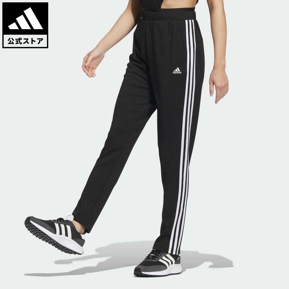 【20%OFF 3/4-3/11】 【公式】アディダス adidas 返品可 シーズナル スポーツウェア スリーストライプス レギュラーフィット ダブルニット トラックパンツ スポーツウェア レディース ウェア・服 ボトムス パンツ 黒 ブラック IT6085 p0304のサムネイル