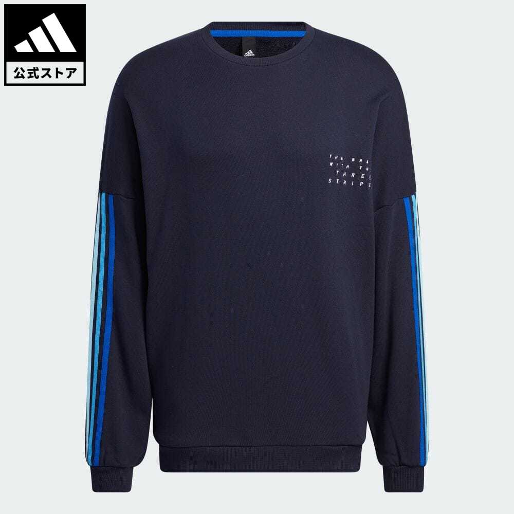 【48%OFF】 【公式】アディダス adidas 返品可 シティ クルーネック スウェット（ジェンダーニュートラル） スポーツウェア メンズ レディース ウェア・服 トップス スウェット（トレーナー） 青 ブルー HM2680のサムネイル