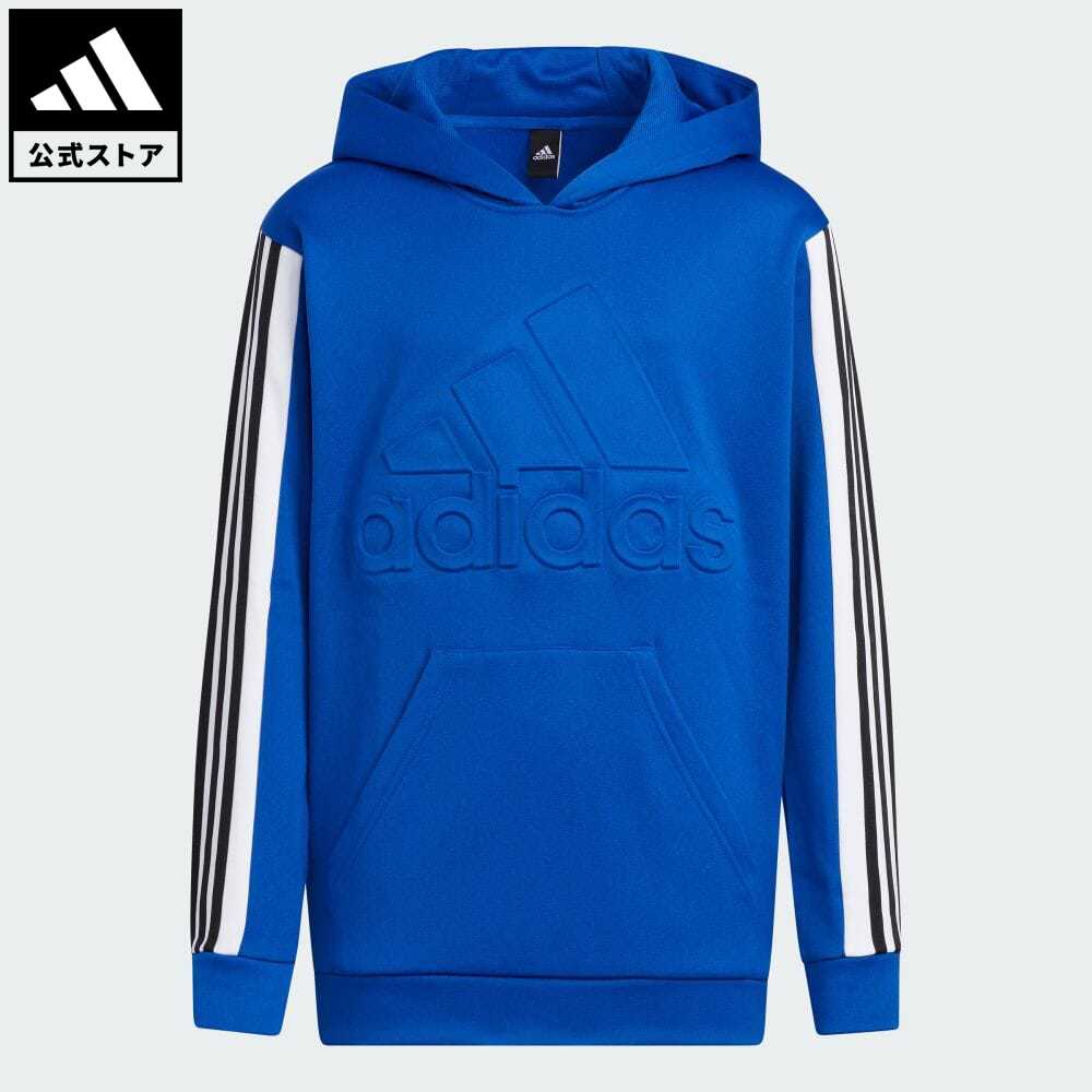 【40%OFF】 【公式】アディダス adidas 返品可 ポリエステル パーカー スポーツウェア キッズ／子供用 ウェア・服 トップス パーカー(フーディー) スウェット（トレーナー） 青 ブルー HM9592 トレーナーのサムネイル