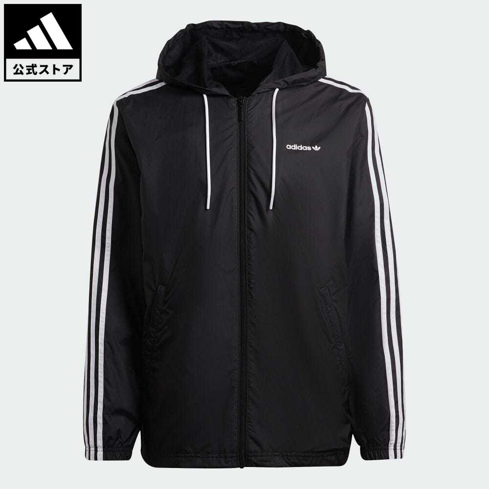 【公式】アディダス adidas 返品可 グラフィック コモン メモリー ウインドブレーカー オリジナルス メンズ ウェア・服 アウター ウインドブレーカー 黒 ブラック HC7124