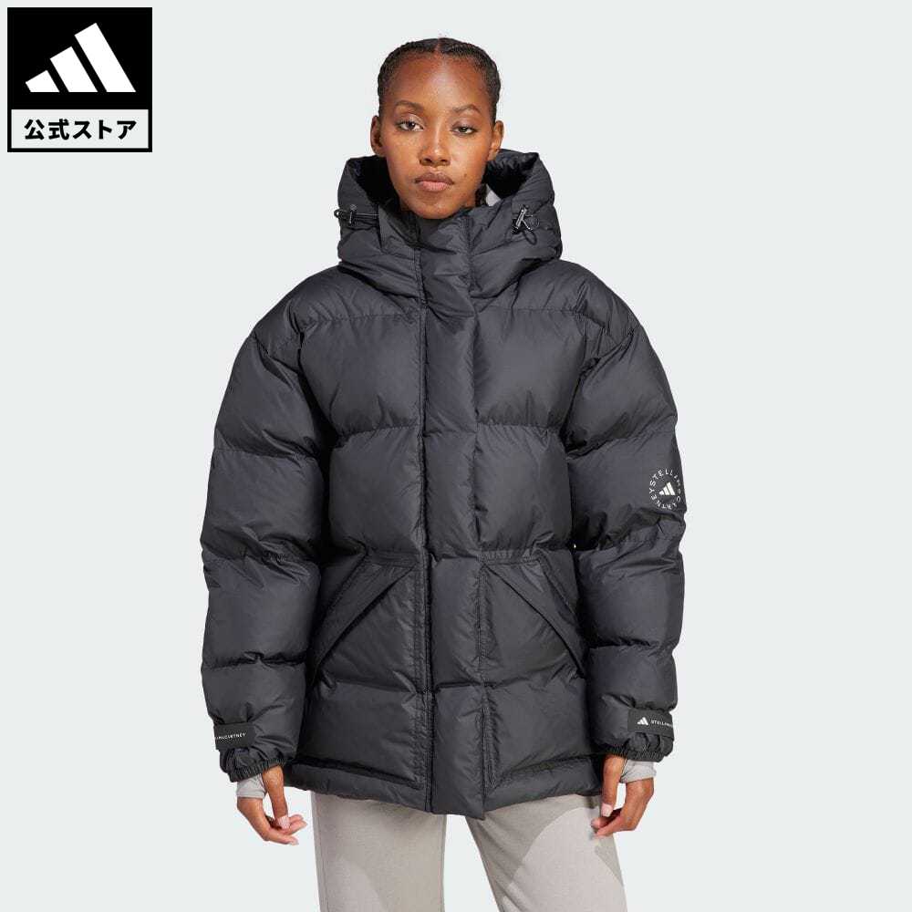 楽天adidas Online Shop 楽天市場店【公式】アディダス adidas 返品可 adidas by Stella McCartney 中わた入り ミッドレングス プリントジャケット バイ ステラ マッカートニー レディース ウェア・服 アウター ジャケット 黒 ブラック IN2820 asmc_terrex 上着