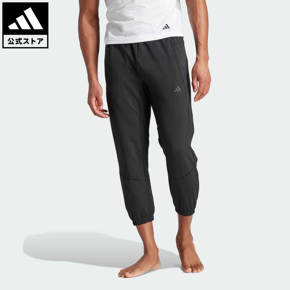 【公式】アディダス adidas 返品可 ジム・トレーニング Designed for Training ヨガ トレーニング7/8丈パンツ メンズ ウェア・服 ボトムス パンツ 黒 ブラック IN7919 父の日