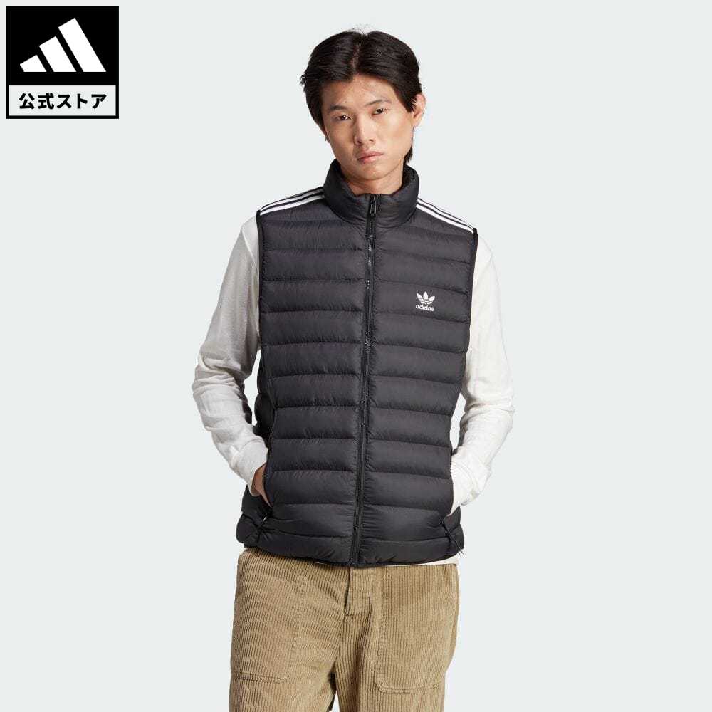 アディダス adidas 返品可 パデッド スタンドカラー パファーベスト オリジナルス メンズ ウェア・服 アウター ベスト 黒 ブラック HZ0686 中わた p0517