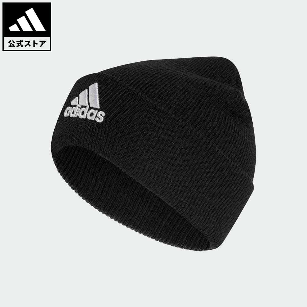 【公式】アディダス adidas 返品可 ロゴ ビーニー メンズ レディース アクセサリー 帽子 ニット帽/ビーニー 黒 ブラック IB2651