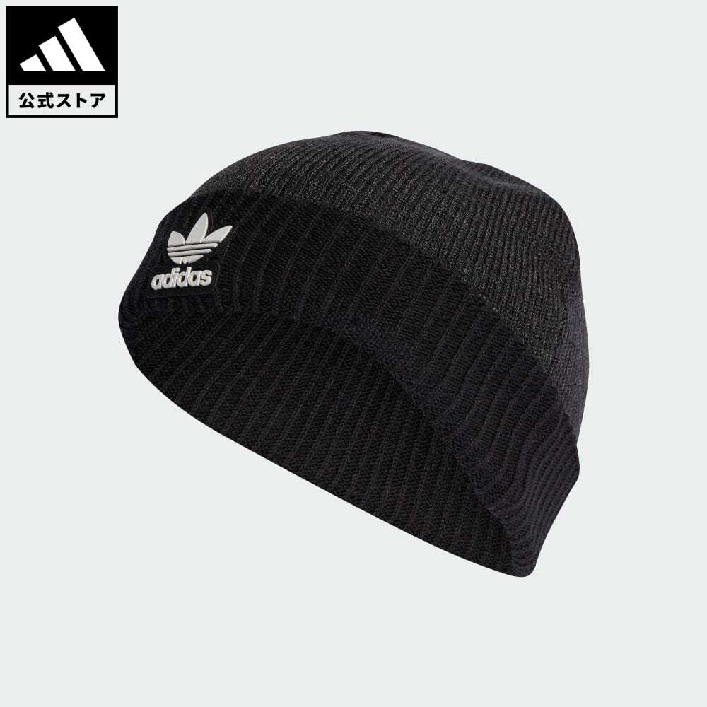 ブランドキャップ（メンズ） 【20%OFFクーポン対象 5/17 10:00〜5/20 23:59】【公式】アディダス adidas 返品可 アディカラー カフニットビーニー オリジナルス メンズ レディース アクセサリー 帽子 ニット帽/ビーニー 黒 ブラック II0745 p0517