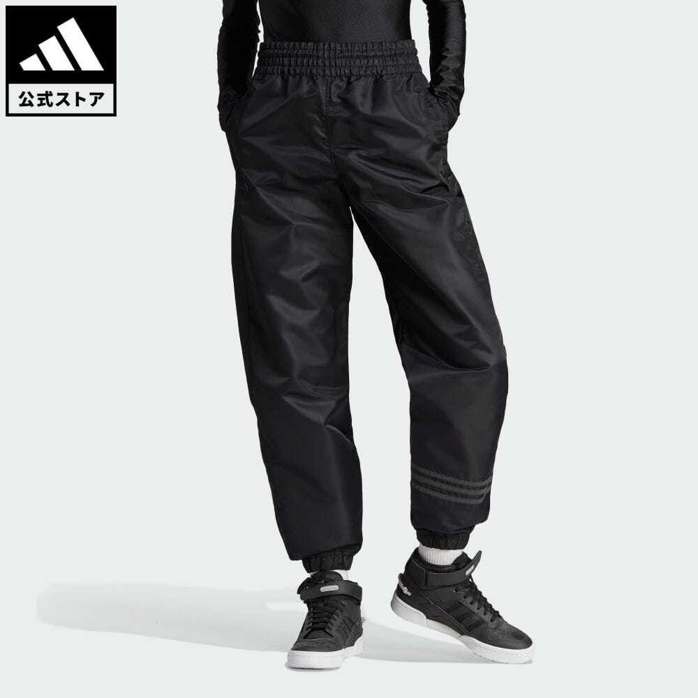 アディダス adidas 返品可 アディカラー Neuclassics ウーブントラックパンツ（ジャージ） オリジナルス レディース ウェア・服 ボトムス パンツ 黒 ブラック II8065