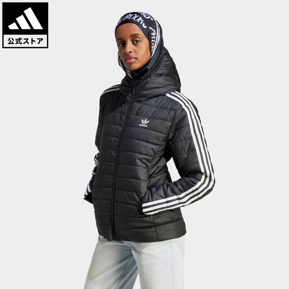 【20%OFFクーポン対象 5/17 10:00〜5/20 23:59】【公式】アディダス adidas 返品可 アディカラー スリムジャケット オリジナルス レディース ウェア・服 アウター ダウン 黒 ブラック II8464 ダウンジャケット 上着 p0517