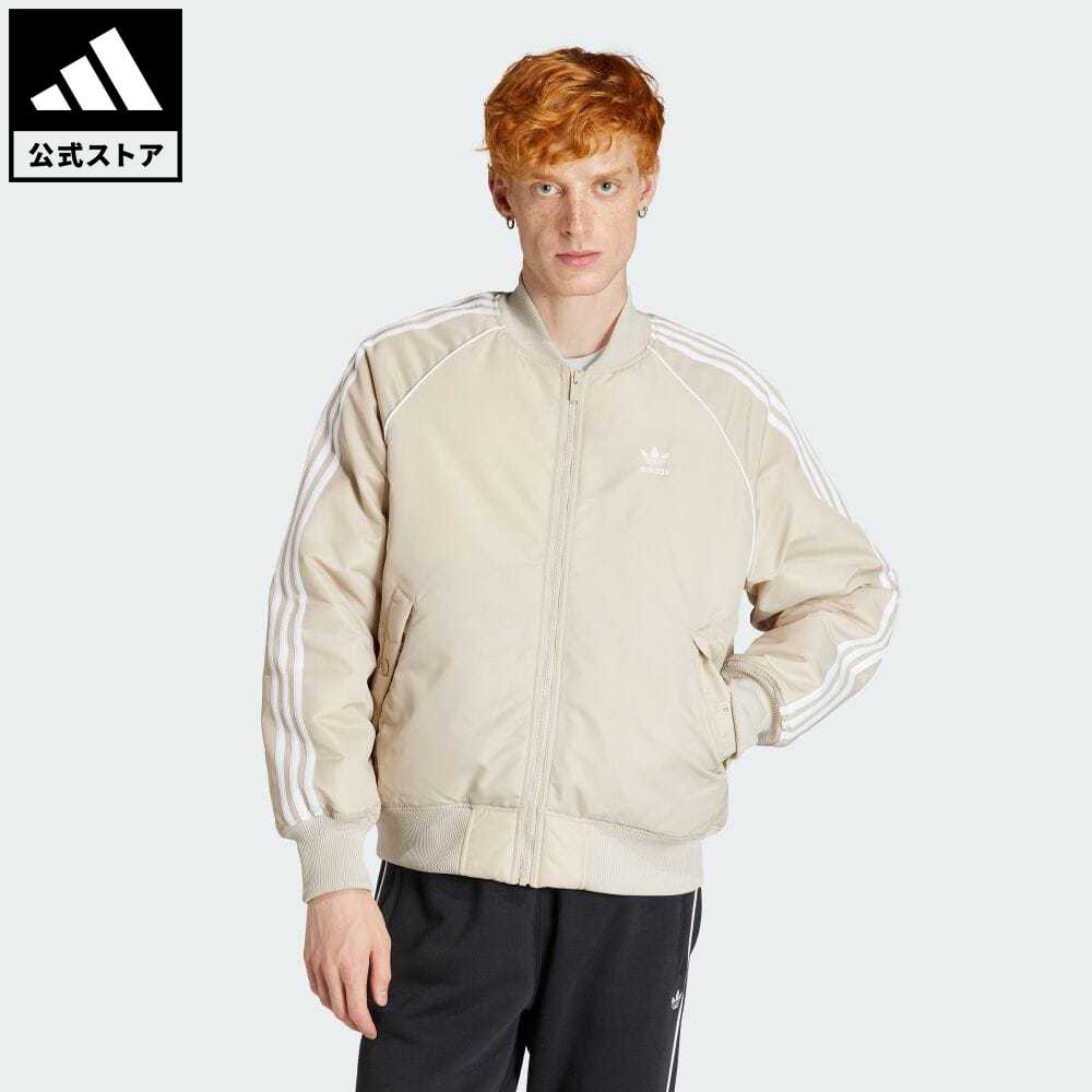 【20%OFFクーポン対象 5/17 10:00〜5/20 23:59】【公式】アディダス adidas 返品可 プレミアム カレッジジャケット オリジナルス メンズ ウェア・服 アウター ジャケット ベージュ IL2576 上着 p0517