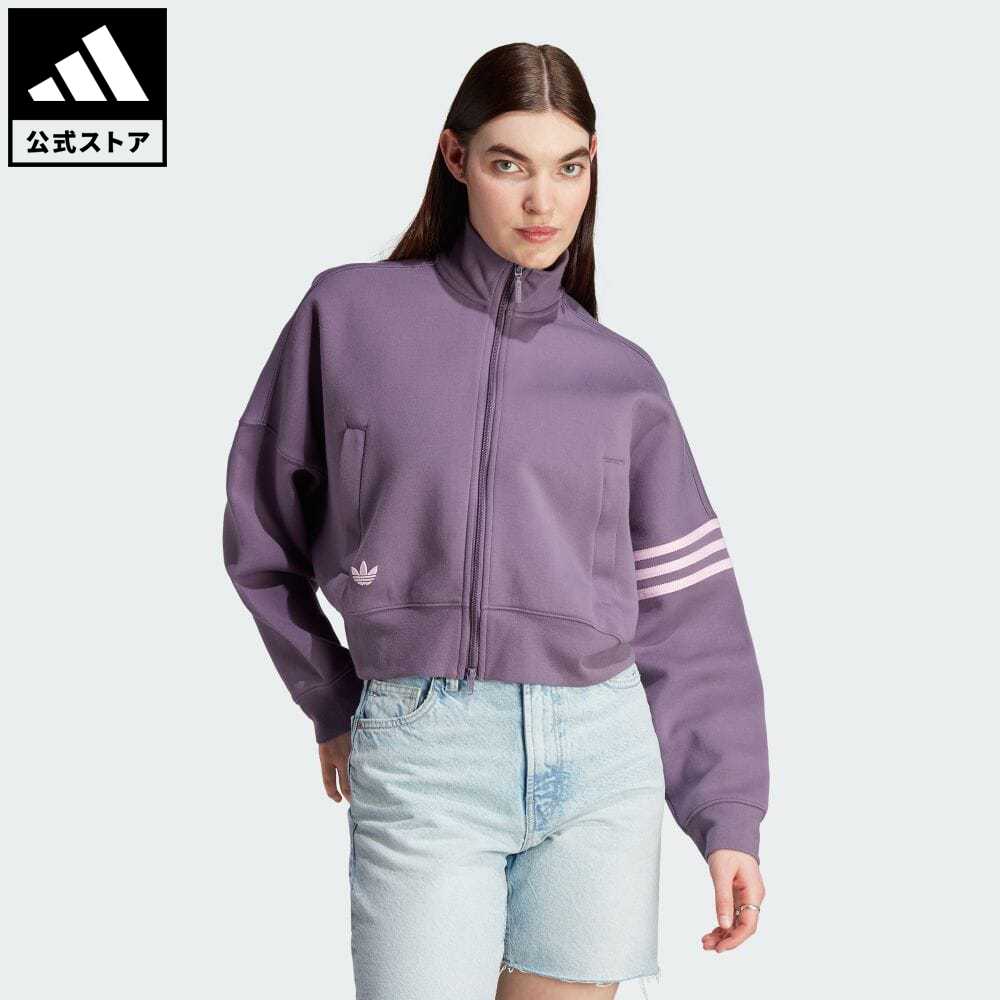 【公式】アディダス adidas 返品可 アディカラー Neuclassics トラックジャケット（ジャージ） オリジナルス レディース ウェア 服 トップス ジャージ 紫 パープル IP6507 上着