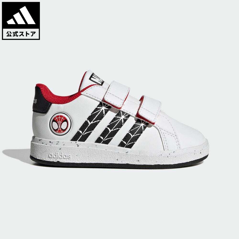 【40%OFF 2/15-2/20】 【公式】アディダス adidas 返品可 adidas グランドコート × マーベル スパイダーマン キッズ / adidas GrandCourt × Marvel Spider-Man Kids スポーツウェア キッズ／子供用 シューズ・靴 スニーカー 白 ホワイト IF9893 テニスシューズ ローカットのサムネイル