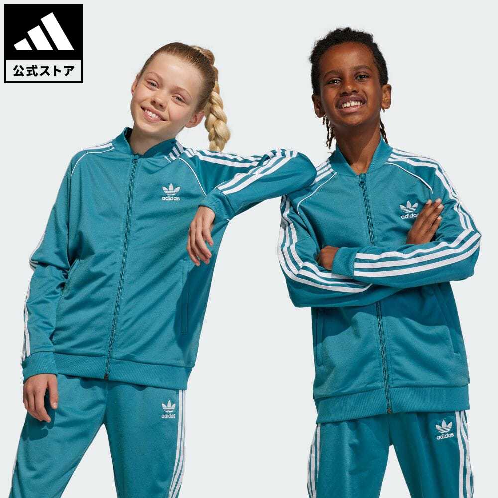 【公式】アディダス adidas 返品可 アディカラー SST トラックジャケット（ジャージ） オリジナルス キッズ／子供用 ウェア・服 トップス ジャージ 青 ブルー IJ7285のサムネイル