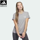 アディダス adidas 返品可 スポーツ ステートメント 半袖Tシャツ スポーツウェア レディース ウェア・服 トップス Tシャツ グレー IC1649 半袖